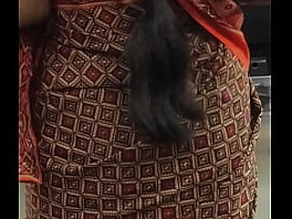 Indian aunty Donks nigh Saree in all directions
