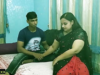 Indian teenager ancient chairlady screwing his